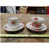 Image 1 : Royal Albert Petit Point & Centennial Rose Tea Cups & Saucers