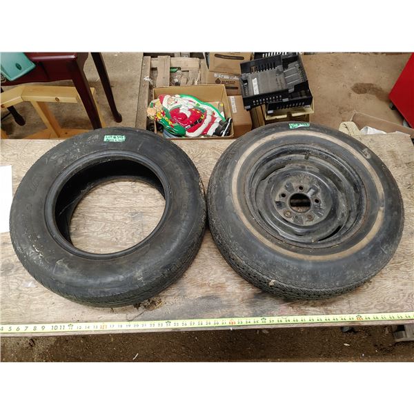 Tire & Rim - Seiberling P195/75R14 & BF Goodrich Traction T/A P195/70R14