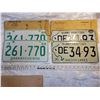 Image 1 : 1968-69 Sask car plates & 1971 Manitoba plates