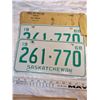 Image 3 : 1968-69 Sask car plates & 1971 Manitoba plates