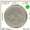 Image 1 : Canada 1937 Dollar .800 silver AU50