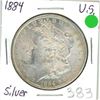 Image 1 : USA 1884 Morgan Dollar .900 silver superb copy