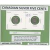 Image 1 : Silver Five Cents 1918 & 1920