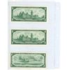 Image 2 : 3 Canada One dollar bills - 2 X 1967, 1 X 1954 Replacement note mint state bills