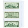 Image 2 : 3 Canada one dollar bills - 2 X 1967 1 X UF note 1954 mint state bills