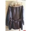 Image 4 : Leather Coat w/ Fur Collar
