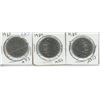 Image 1 : 3 One Dollar Coins - 1983, 1984, 1985