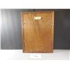 Image 3 : 752 – FRAMED WOOD PICTURE 13”w X 17”h