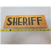 Image 1 : Vintage sherriff sign (1930's?) wooden