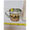 Image 2 : Ponderosa ranch tin cup & vodka bottle