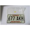 Image 1 : Friendly Manitoba Matching License Plates - Black/White 1983 w/ 84 & 85 Tags