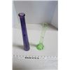 Image 2 : Purple & Green Glass Vases