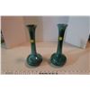Image 1 : Wood Mountain Pottery - 2 Long Neck Vases