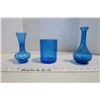 Image 2 : 3 Blue Vases