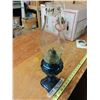 Image 2 : Blue Glass #2 Coal Oil Lamp