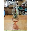 Image 1 : Pink Glass #2 Coal Oil Lamp