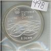 Image 1 : Canda 'Montreal 1976' Olympic Silver $5 Coin -