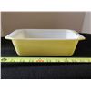 Image 2 : Vintage Pyrex Turquois + Yellow Refrigiration Dish no Lids