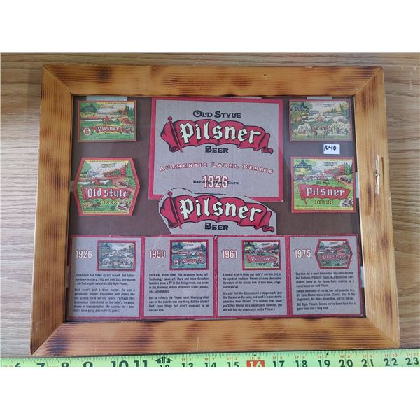 Vintage Old Style Pilsner (Backed With Pilsner Calander)