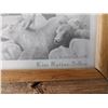 Image 3 : Cattle Branding Scene Penvil Print in Barn Board by Kim Kuttan-selbee 13 X 11