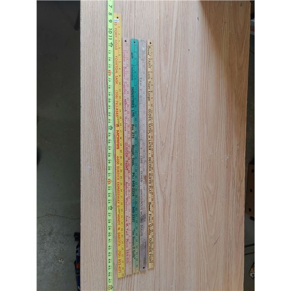 5 Vintage Yardsticks