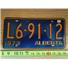 Image 1 : 1973 Alberta Plate