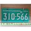 Image 1 : 2 1969 Saskatchewan Plate With Matching Waramps Tags