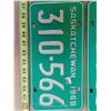 Image 4 : 2 1969 Saskatchewan Plate With Matching Waramps Tags