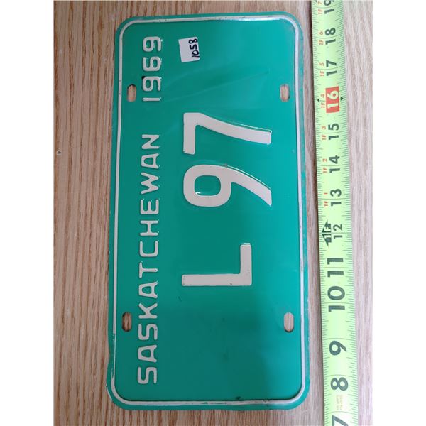 L97 1969 License Plate