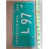 Image 1 : L97 1969 License Plate