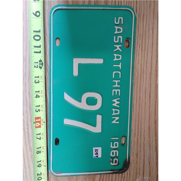 L97 1969 Saskatchewan Plate