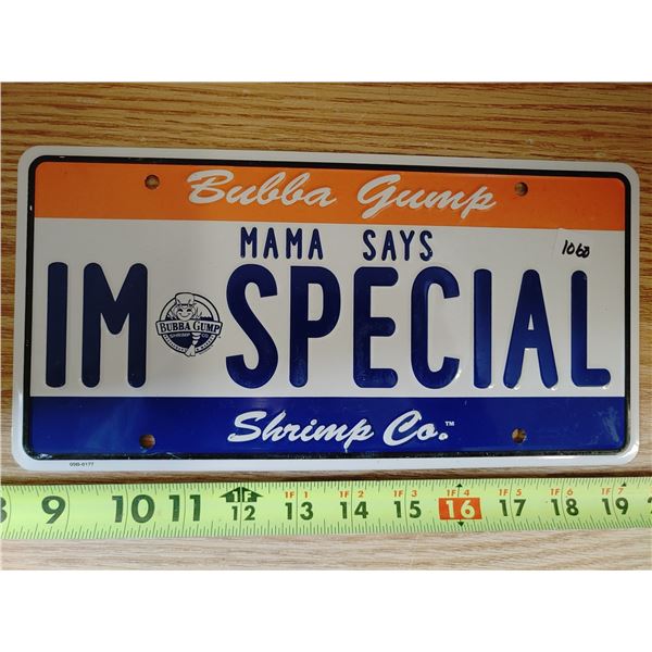 Bubba Gump Plate