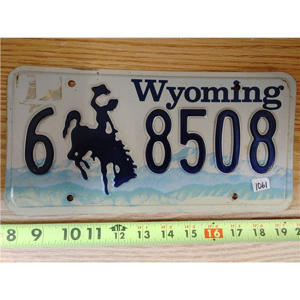 Wyoming Plate