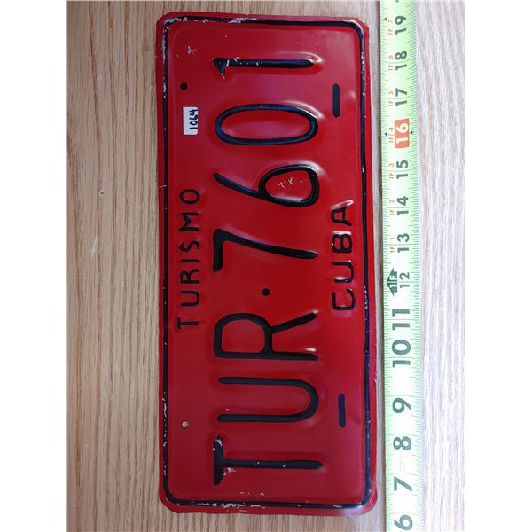 Turismo Cuba Plate