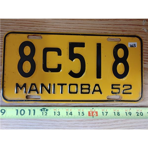 Manitoba Plate 1964