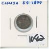 Image 1 : 1899 Canada 5 Cent Silver Coin