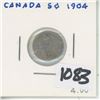 Image 1 : 1904 Canada 5 Cent Silver Coin
