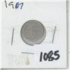 Image 1 : 1907 Canada 5 Cent Silver Coin