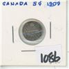 Image 1 : 1909 Canada 5 Cent Silver Coin
