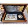 Image 2 : 2004 $5 The Majestic Moose Limited Edition Stamp & Coin Set. Includes .9999 Pure Silver Proof Majest