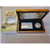 Image 1 : 2005 $5 White-Tailed Deer & Fawn Limited Edition Stamp & Coin Set. Includes .9999 Pure Silver Proof 