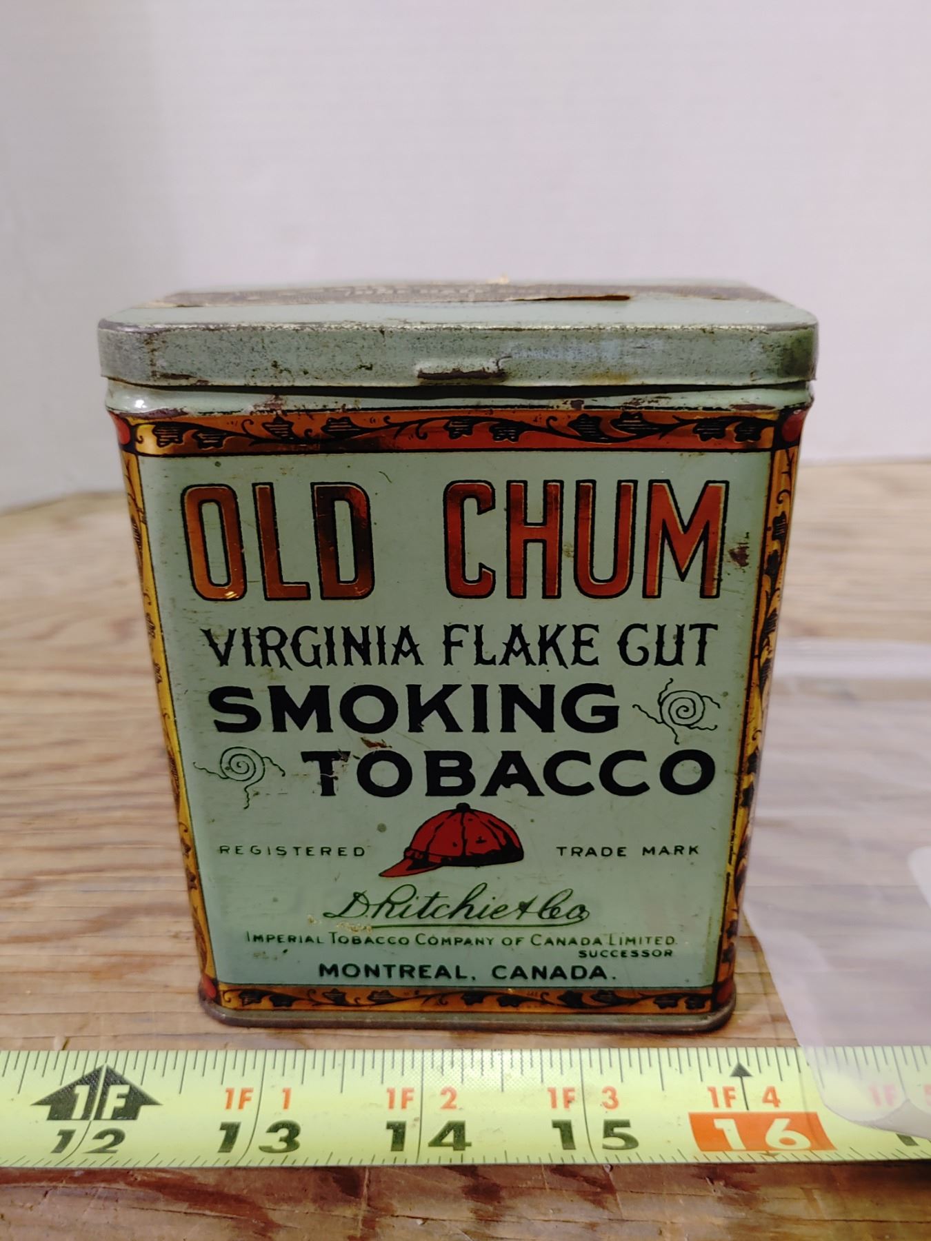 Old Chum Tobacco Tin - Schmalz Auctions