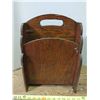 Image 1 : Vintage Wood Magazine Rack