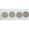Image 1 : 4 Canadian Quarters, 1957, 1966, 1958, 1960
