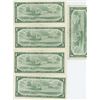 Image 2 : 5 Canadian1954  $1 Bills