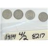 Image 1 : 4 Canadian Quarters, 1960, 61, and 2 X 1968