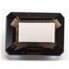 Image 1 : 19.50ct Rectangular Cut Natural Smoky Quartz GLI