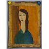 Image 2 : Italian Oil on Canvas Signed Modigliani