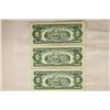 Image 2 : 3-US $2 RED SEAL BILLS 2-1963 & 1963-A CRISP UNC