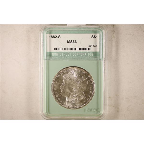 1882-S MORGAN SILVER DOLLAR MS66 SOME (PF LIKE)